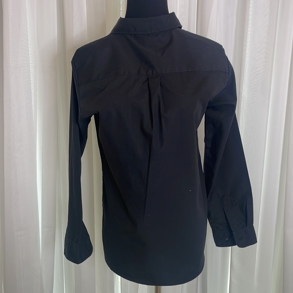 Black GEORGE Long Sleeve Dress Shirt, size XL (14-16) - Picture 3 of 4